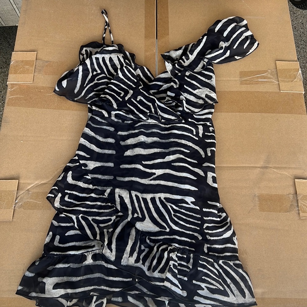 Show me your mumu black and white dress